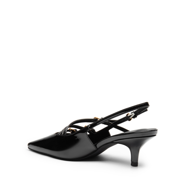 Buckle Slingback Stiletto Heel Pumps - BLACK - 2